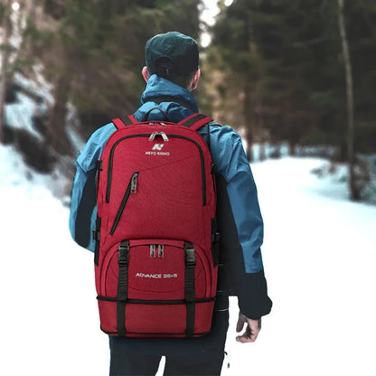 35L Unisex Men Large Capacity Outdoor with LuminousTravel Pack Sports Trekking Hiking Climbing Backpack for Male