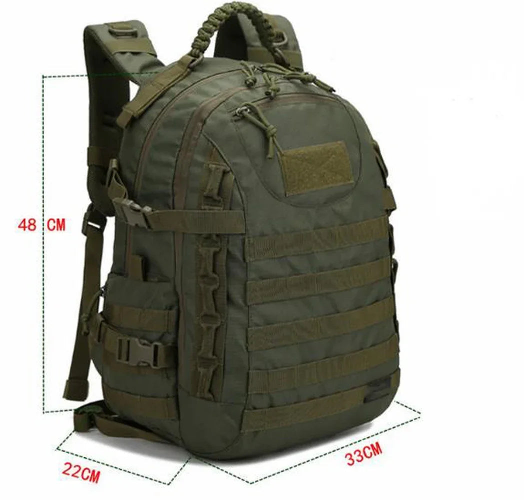 35L Waterproof outdoor Travel backpack Camping Hiking Safari Large capacity backpack Molle Hiking Backpack Outdoor Bag