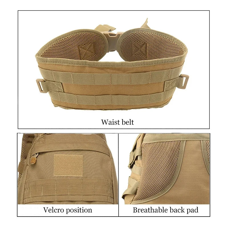 35L large capacity men's outdoor travel hiking backpack 3P soft back outdoor waterproof bag Hiking camping hunting bag