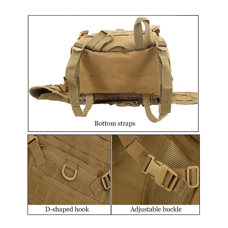 35L large capacity men's outdoor travel hiking backpack 3P soft back outdoor waterproof bag Hiking camping hunting bag