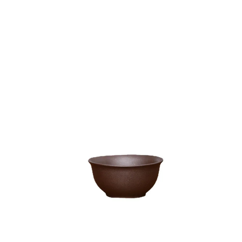 35cc  Antique Purple Clay Tea Cup Handmade Portable Small Tea Bowl Household Personal Single Cup Chinese Zisha Tea Set