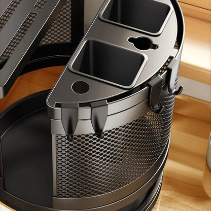 360 °rotation Knife Holder Stand for Knives kitchen Multifunctional Metal Stands for Cutlery Utensil Inserted Block Storage Tank