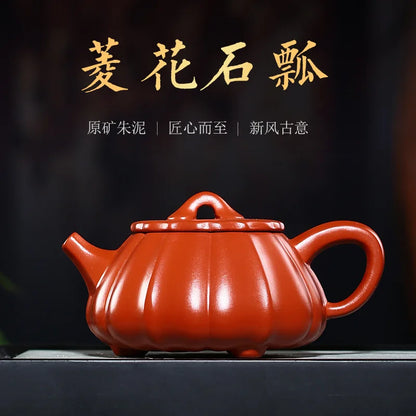360ml Chinese Yixing Purple Clay Teapot Handmade Black Mud Filter Tea Infuser Zisha Stone Scoop Tea Pot Tea Ceremony Supplies