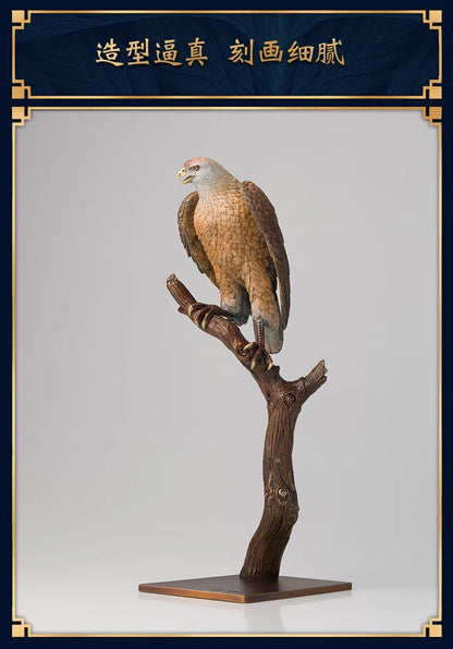 36CM large Global Limited Edition brass Eagles Accipiter gentilis Sculpture home office business art animal TOP Ornament