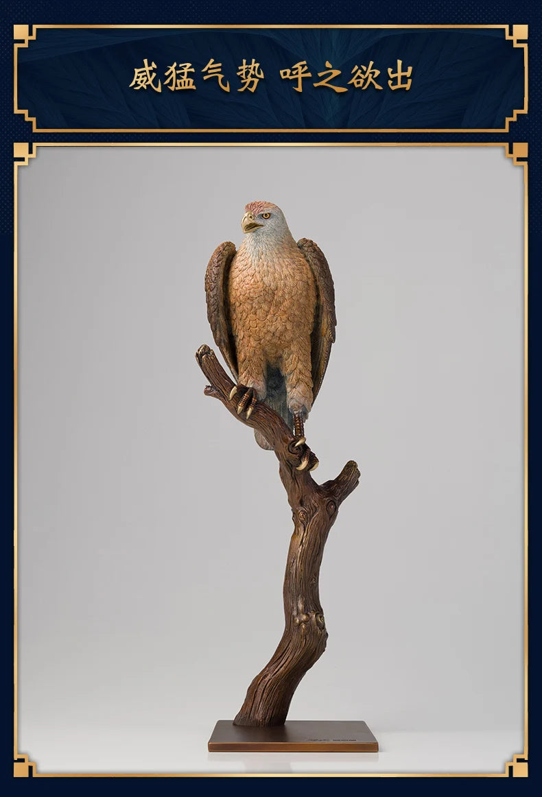 36CM large Global Limited Edition brass Eagles Accipiter gentilis Sculpture home office business art animal TOP Ornament