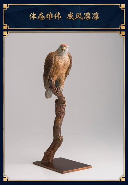 36CM large Global Limited Edition brass Eagles Accipiter gentilis Sculpture home office business art animal TOP Ornament
