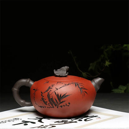 370ml original ore yixing zisha tea pot marked handmade kungfu pot of tea Chinese purple grit tea pots limited stock China new