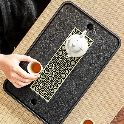 37x23.8x3.5cm Light Luxury Tea Table Tray High Quality Chinese Tea Tray Tea Set Board Drainage Water Storage Tea Board