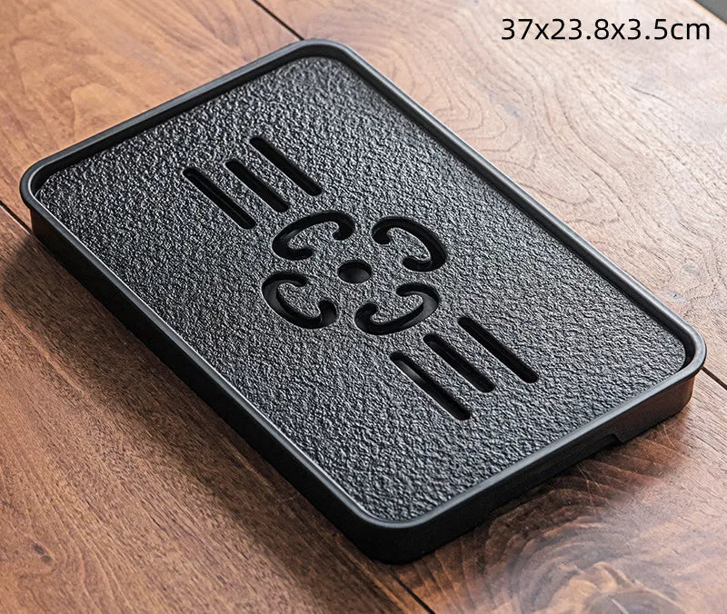 37x23.8x3.5cm Light Luxury Tea Table Tray High Quality Chinese Tea Tray Tea Set Board Drainage Water Storage Tea Board