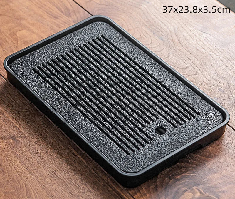37x23.8x3.5cm Light Luxury Tea Table Tray High Quality Chinese Tea Tray Tea Set Board Drainage Water Storage Tea Board