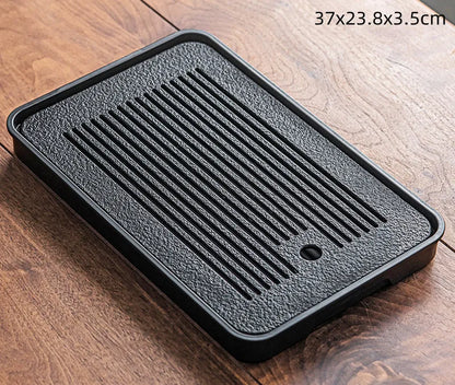 37x23.8x3.5cm Light Luxury Tea Table Tray High Quality Chinese Tea Tray Tea Set Board Drainage Water Storage Tea Board