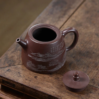 380ml Classic Chinese Yixing Purple Clay Tea Pot Handmade Filter Beauty Kettle High Quality Zisha Tea Set Custom Tea Infuser