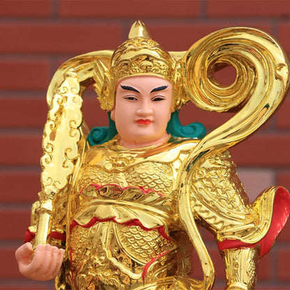 38CM Asia Taoism Buddhism Bodhisattva Weituo God BUDDHA figure HOME Patron saint Exorcism safety good luck FENG SHUI statue