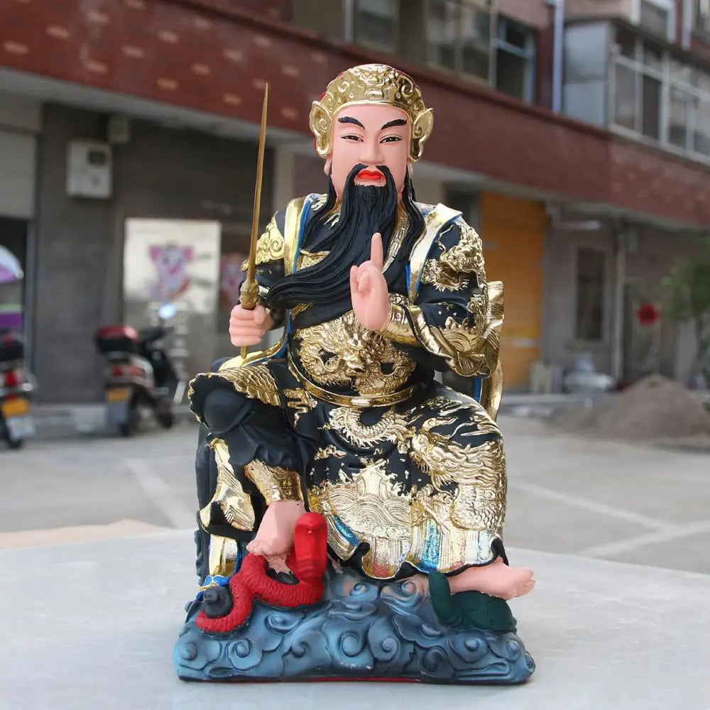 38CM large Asia Taoism Ancestor ZHENWU DADI God BUDDHA figure HOME Altar Exorcism safety protection FENG SHUI buddha  statue