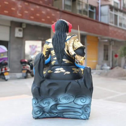 38CM large Asia Taoism Ancestor ZHENWU DADI God BUDDHA figure HOME Altar Exorcism safety protection FENG SHUI buddha  statue