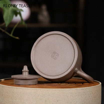 390ml Hand Painted Yixing Purple Clay Teapots Raw Ore Section Mud Retro Tea Pot Home Zisha Filter Kettle Tea Sets Supplies