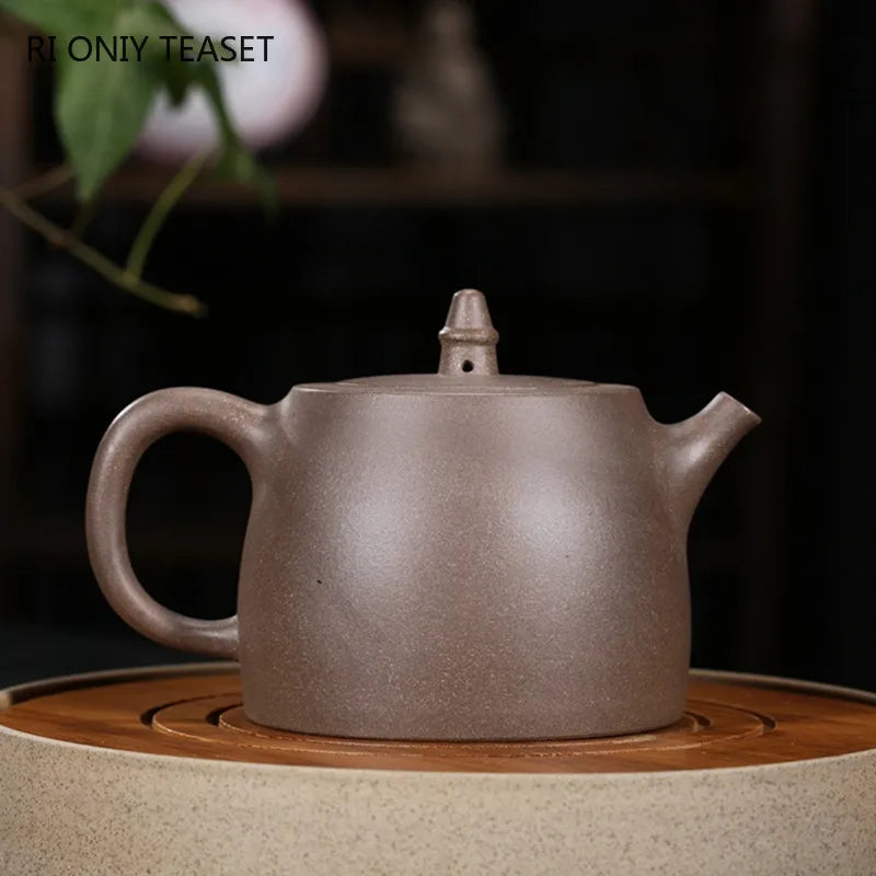 390ml Hand Painted Yixing Purple Clay Teapots Raw Ore Section Mud Retro Tea Pot Home Zisha Filter Kettle Tea Sets Supplies