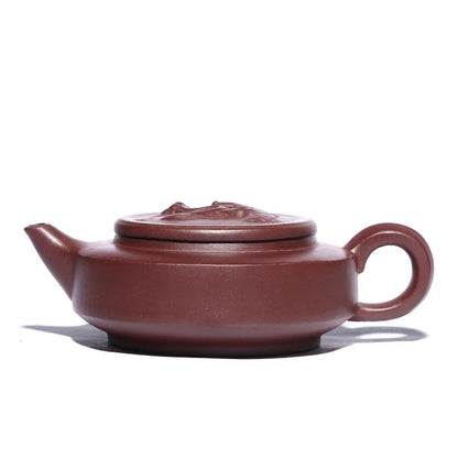 390ml Yixing Purple Clay Teapot Master Hand Carved  Xishi Tea Pot Ball Hole Filter Kettle Chinese Authentic Zisha Tea Set