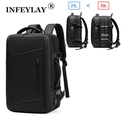 39L Large Capacity Men Backpack Extension Business Laptop Backpack Waterproof Travel Bag school Backpack for outdoor backpack