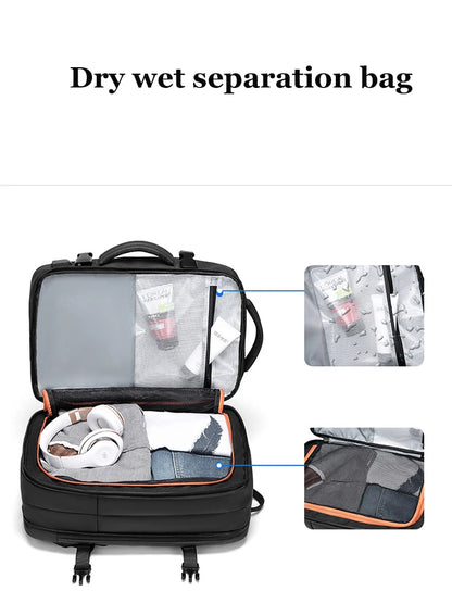 39L Large Capacity Men Backpack Extension Business Laptop Backpack Waterproof Travel Bag school Backpack for outdoor backpack