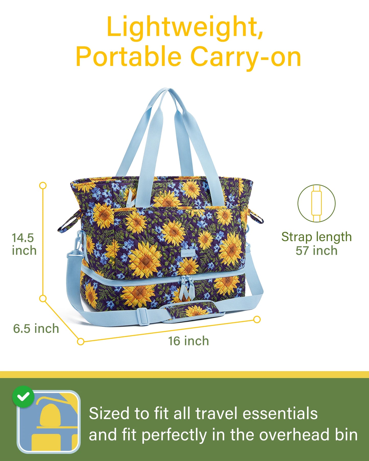 39L Large Capacity Travel Duffle Bags Handbag Travel Bags with Shoe Compartment Waterproof Tote Travel Luggage Bags for Women