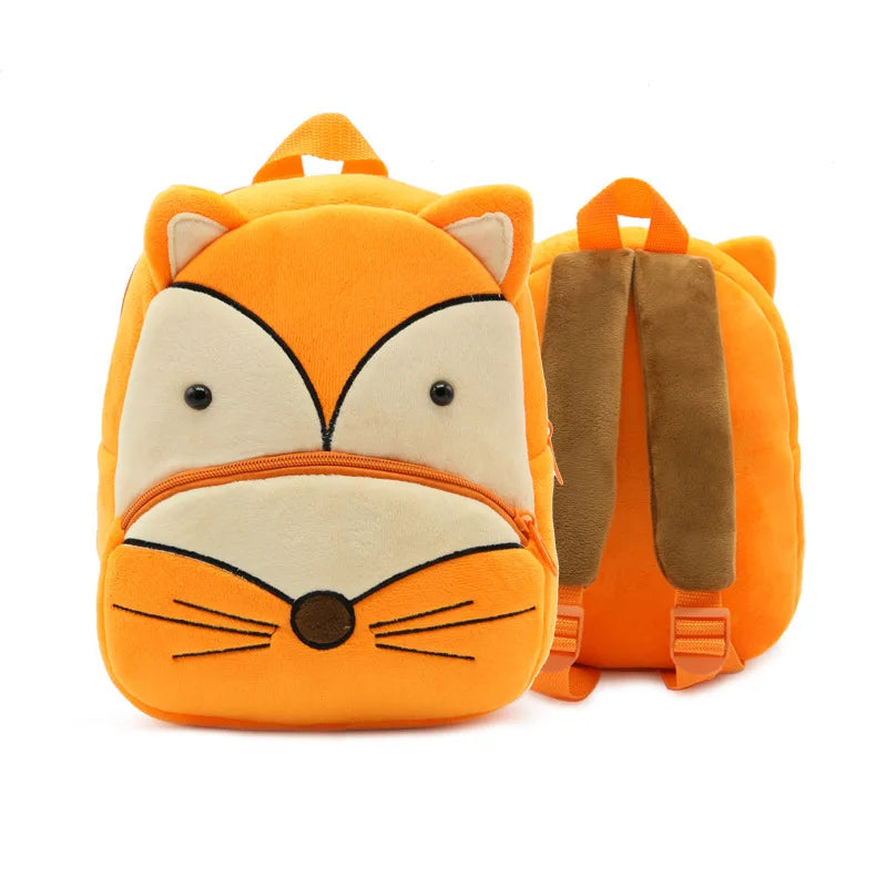 3D Cartoon Animals Children Backpacks for Girls Boys Soft Plush Kindergarten Kids School Bag Kawaii Children SchoolBags
