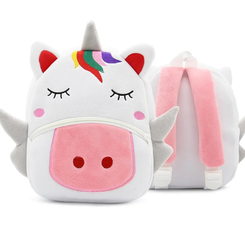 3D Cartoon Animals Children Backpacks for Girls Boys Soft Plush Kindergarten Kids School Bag Kawaii Children SchoolBags