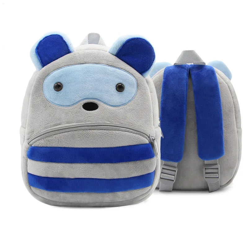 3D Cartoon Animals Children Backpacks for Girls Boys Soft Plush Kindergarten Kids School Bag Kawaii Children SchoolBags
