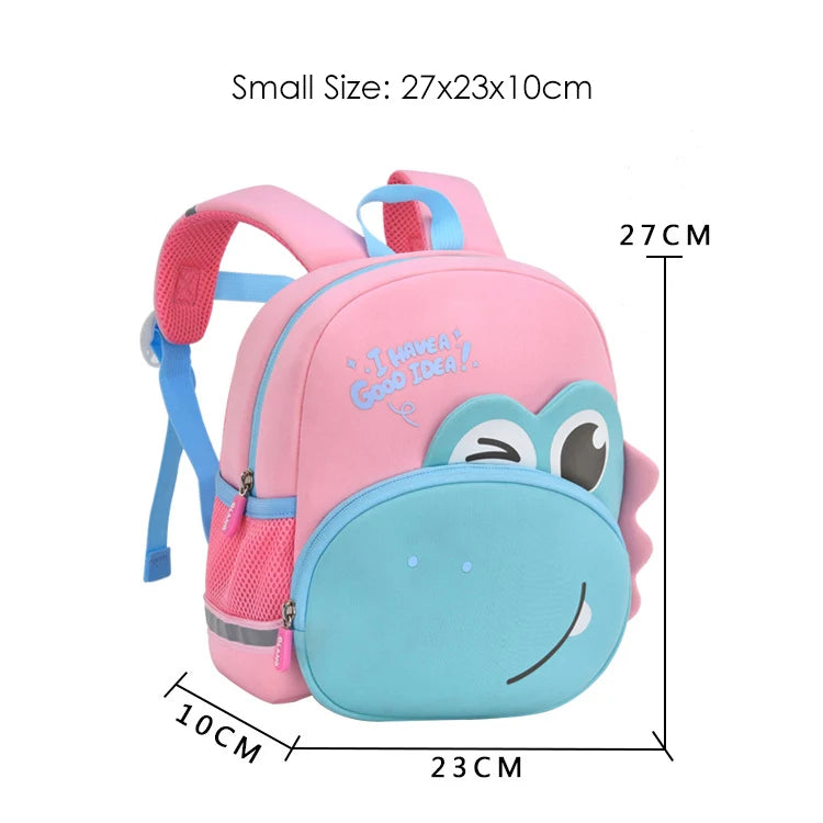3D Cartoon Big Eyes Dinosaur School Bags Cute Kids Backpacks for Boys 2-5 Years Girls Baby Toddler Kindergarten Children Mochila