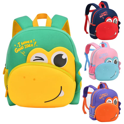 3D Cartoon Big Eyes Dinosaur School Bags Cute Kids Backpacks for Boys 2-5 Years Girls Baby Toddler Kindergarten Children Mochila