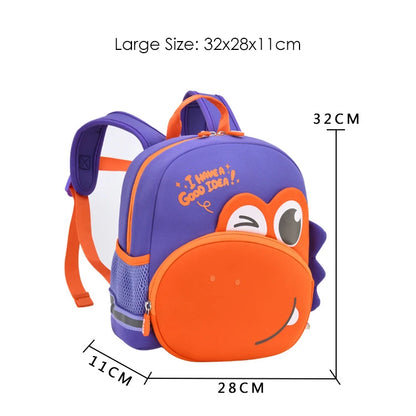 3D Cartoon Big Eyes Dinosaur School Bags Cute Kids Backpacks for Boys 2-5 Years Girls Baby Toddler Kindergarten Children Mochila