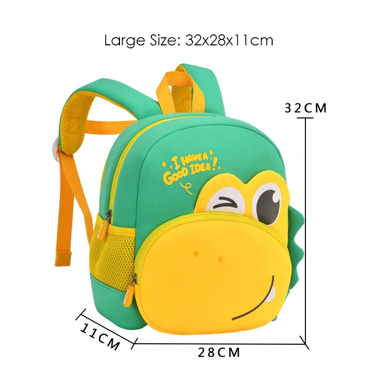 3D Cartoon Big Eyes Dinosaur School Bags Cute Kids Backpacks for Boys 2-5 Years Girls Baby Toddler Kindergarten Children Mochila