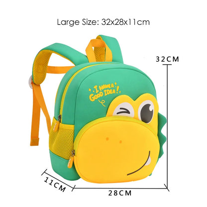 3D Cartoon Big Eyes Dinosaur School Bags Cute Kids Backpacks for Boys 2-5 Years Girls Baby Toddler Kindergarten Children Mochila