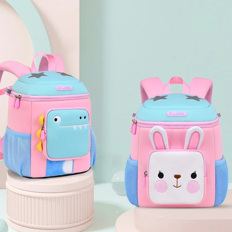 3D Cartoon Dinosaur Children School Bags for Boys Anti-lost Kid Backpack Cute Waterproof Kindergarten Girls Preschool Bag