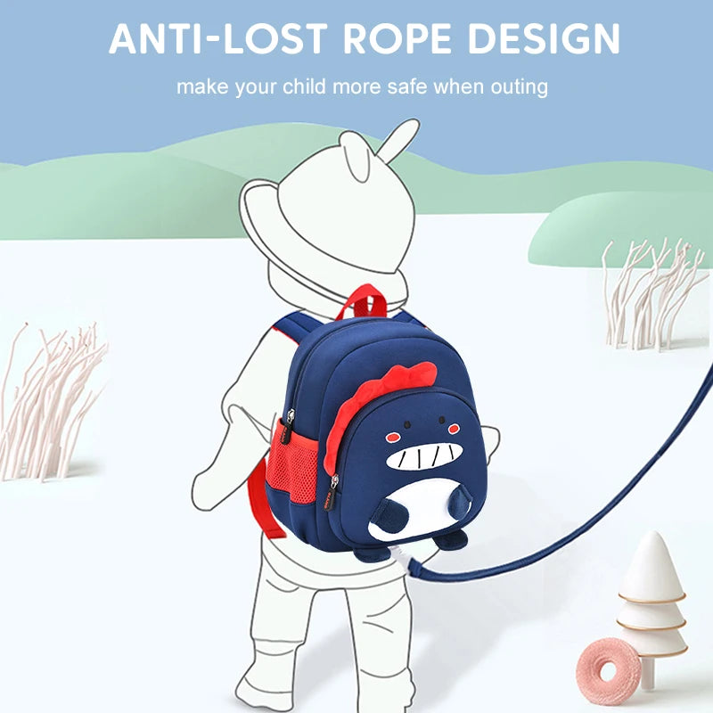 3D Cartoon Dinosaur School Bags Boys Cute Kids Backpack Baby Toddler Backpacks Kindergarten Children Mochila for Girls 2-5 Years