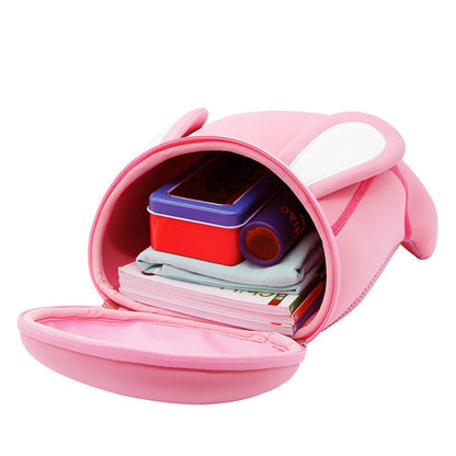 3D Cartoon Pink Rabbit Kids School Bags for Girls Boys Children School Backpacks Toddler Child Animals Backpacks Mochila Escolar