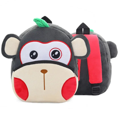 3D Cartoon Plush Children School Bags Kindergarten Backpacks Animal Kids Backpack Children Schoolbag Girls Boys Backpacks