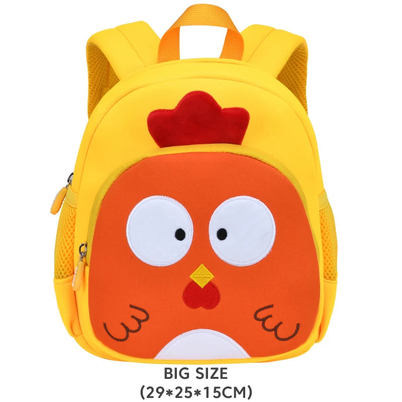 3D Chick Girls School Bags High Quality Kindergarten Children Backpack for Boys Mochila Infantil Toddler Kids Cartoon Schoolbag