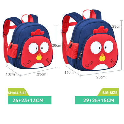 3D Chick Girls School Bags High Quality Kindergarten Children Backpack for Boys Mochila Infantil Toddler Kids Cartoon Schoolbag