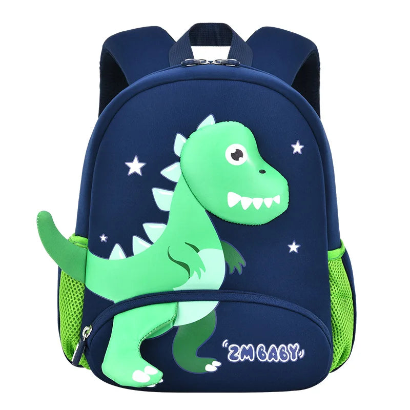 3D Dinosaur School Backpacks for Kids Kindergarten Boys School Bags Waterproof Neoprene Cute Children Book Bag Kawaii Schoolbag