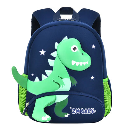 3D Dinosaur School Backpacks for Kids Kindergarten Boys School Bags Waterproof Neoprene Cute Children Book Bag Kawaii Schoolbag