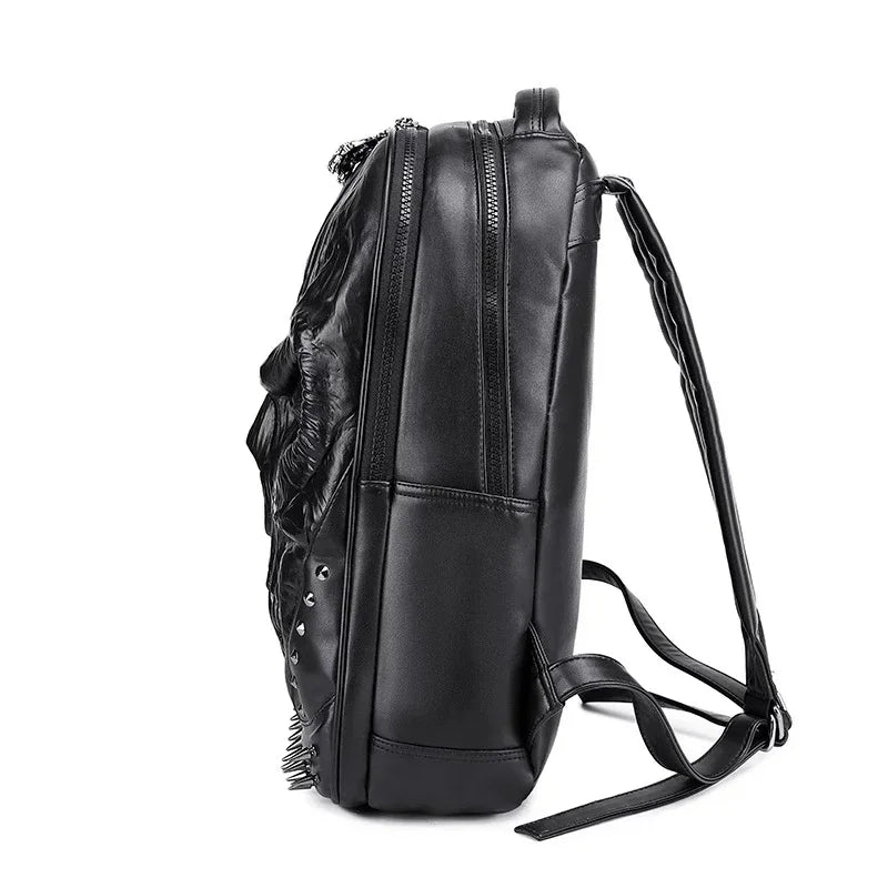 3D Embossed Skull Packsack for Friends Men's Men Women Luxury School Backpack Large Capacity Laptop Bag Halloween