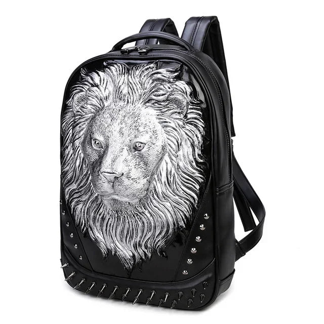 3D Embossed Skull Packsack for Friends Men's Men Women Luxury School Backpack Large Capacity Laptop Bag Halloween