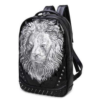 3D Embossed Skull Packsack for Friends Men's Men Women Luxury School Backpack Large Capacity Laptop Bag Halloween