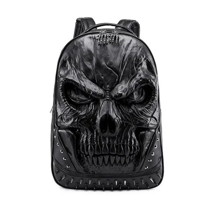 3D Embossed Skull Packsack for Friends Men's Men Women Luxury School Backpack Large Capacity Laptop Bag Halloween