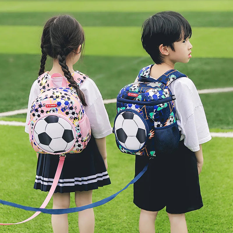 3D Football School Backpacks for Boys Kindergarten Children School Bags Student Travel Bag Kids Pack Mochila Infantil Escolar