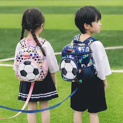 3D Football School Backpacks for Boys Kindergarten Children School Bags Student Travel Bag Kids Pack Mochila Infantil Escolar