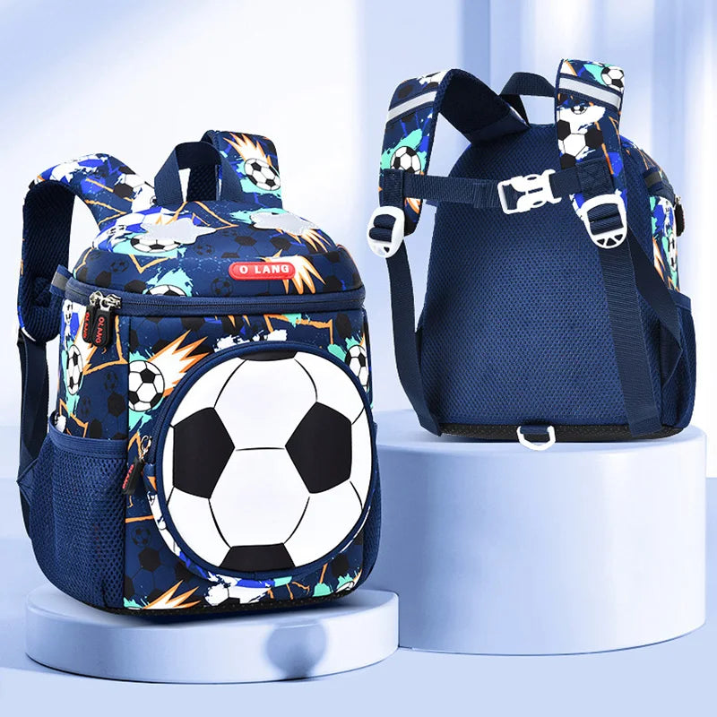3D Football School Backpacks for Boys Kindergarten Children School Bags Student Travel Bag Kids Pack Mochila Infantil Escolar