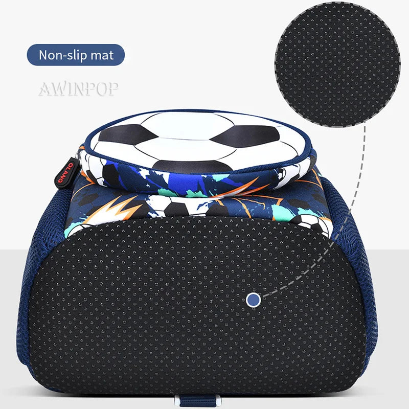 3D Football School Backpacks for Boys Kindergarten Children School Bags Student Travel Bag Kids Pack Mochila Infantil Escolar