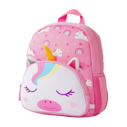 3D Green Dinosaur Children School Backpacks for Boys Waterproof Cartoon Animals Kindergarten Kids School Bags for 2-5 Years Old